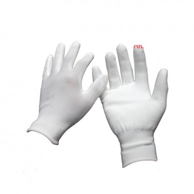 NAVI-Găng tay thun phủ PU lòng Trắng S (Có viền) 